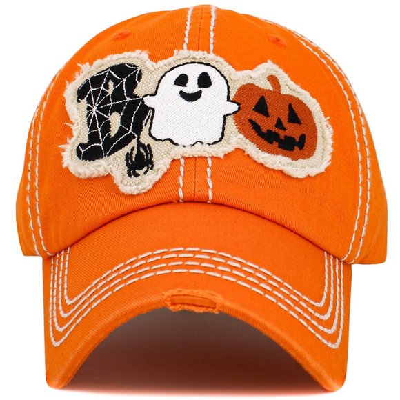 BOO WASHED VINTAGE BALLCAP (orange) - Picture 1 of 2